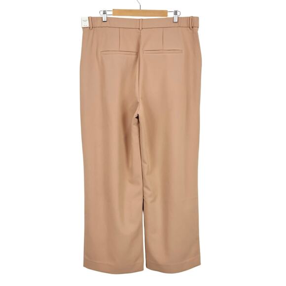 NWT Abercrombie & Fitch Sloane Tailored Wide Leg Pant In Tan Size 34 Regular - Picture 4 of 10